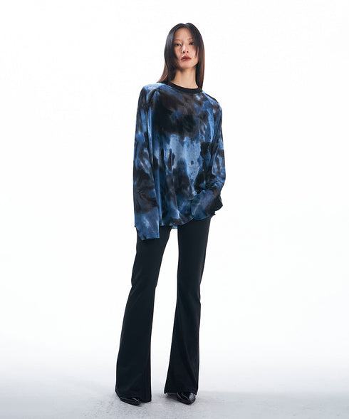 Blurred Print Top